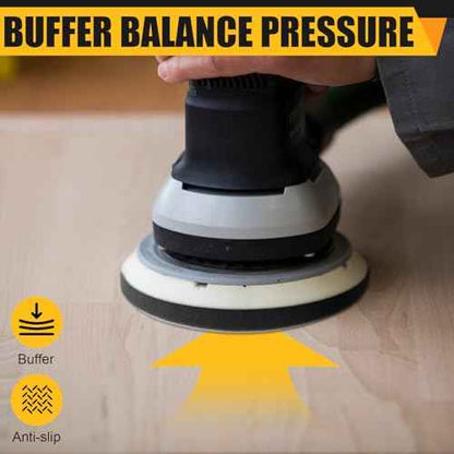 4 Pack Orbital Sander Foam Pad, Professional Foam Sanding Pads for Orbital Sander, 5 Inch 8 Holes Hook and Loop Sponge Sanding Interface pad