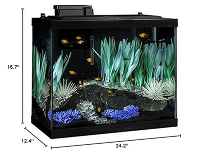 Tetra ColorFusion Aquarium 20 Gallon Fish Tank Kit, Includes LED Lighting and Decor