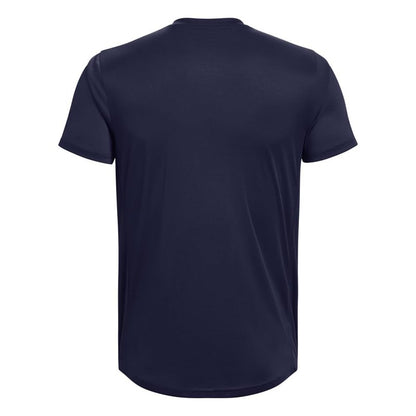 Under Armour Men's Challenger Train Short Sleeve T Shirt, (410) Midnight Navy / / White, Large