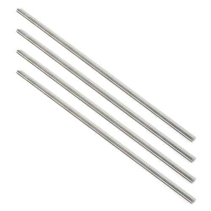 Stainless Steel Fully Threaded Rod, 3/8" -16 Thread Size, 48" Length, Right Hand Threads, 4 Pieces