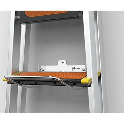 JBscoop 2 Ladder Hooks Wall Mount for Ladder Storage Strollers and Folding Chair, Heavy Duty Lader Holder Rust Proof SS304 (2)