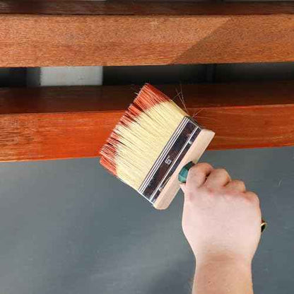 Bates- Deck Stain Brush Set, 3 Pack, 4¡±, 5¡± and 6¡±, Deck Stain Applicator, Stainless Steel Ferrule