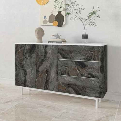 CHIHUT Dark Brown Matte Marble Contact Paper for Countertops Waterproof Marble Wallpaper Peel and Stick Countertops for Kitchen 12"x100" Thick Self Adhesive Contact Paper Decorative for Cabinets Walls