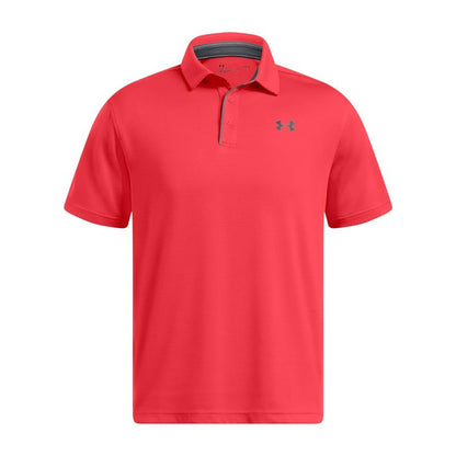 Under Armour Men's Tech Golf Polo, (713) Racer Red / / Pitch Gray, 4X-Large Tall