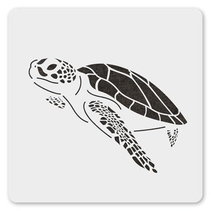 MAGJUCHE Turtle Stencil 6 Inches, Reusable Sea Turtle Stencil for Painting DIY Crafts Decor