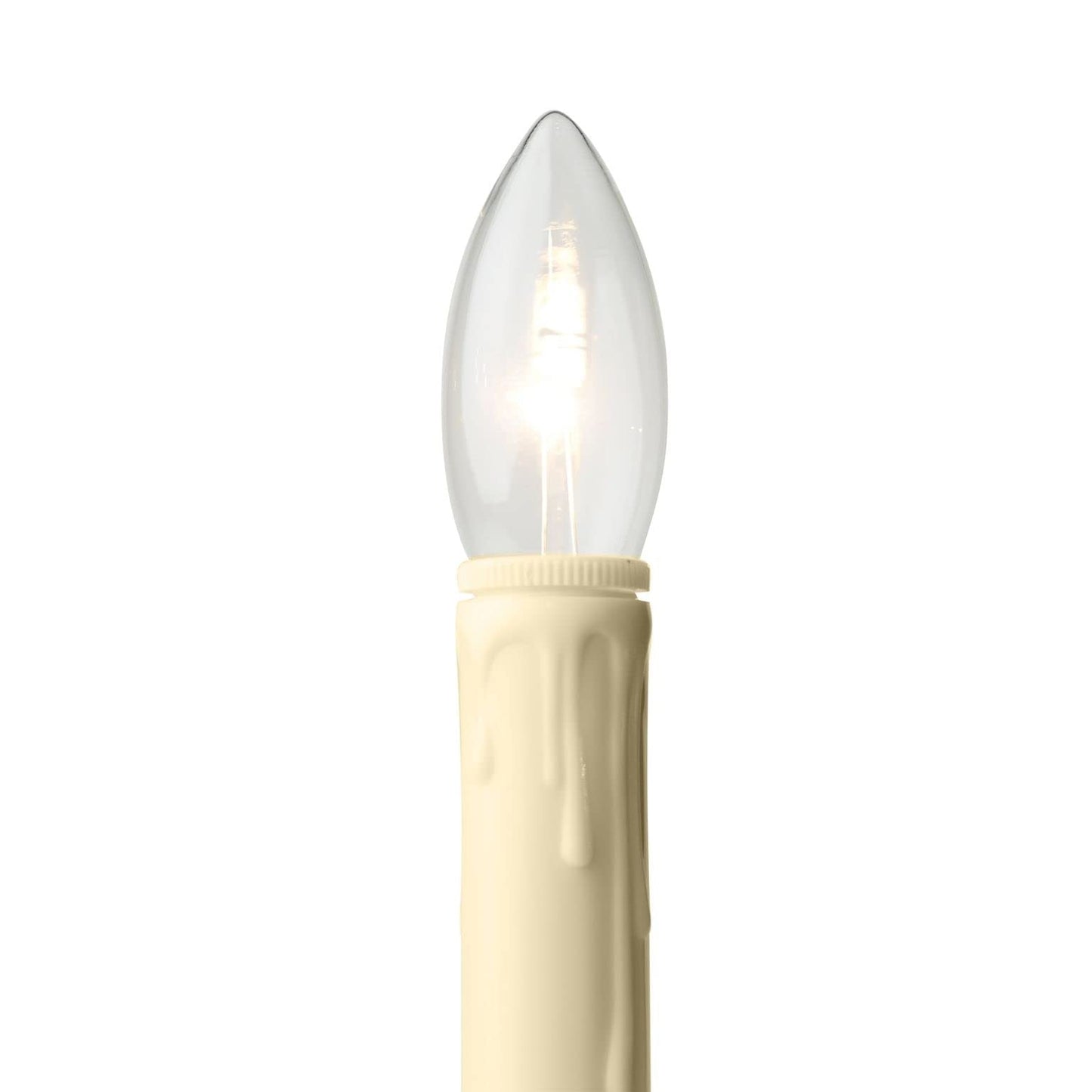 Celestial Lights Set of Four Battery Operated Remote Programmable Window Hugger Candle for Narrow Window Sills Daily Timer Choose 6, 8, or 10 Hours Flicker or Steady (Brass)
