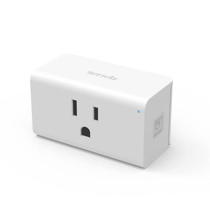 TENDA SP6 Smart Plug WiFi Outlet Switch, Works with Alexa & Google Assistant for Voice Control, Remote Control via App, Timer & Schedule Function, 15A Easy Install, Compact Design, FCC ETL Certified