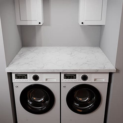 Decotalk Marble Contact Paper Marble Wallpaper Peel and Stick Marble Countertop Vinyl Wrap Waterproof Matte White Marbles Contact Paper for Kitchen Counter Removable Wallpaper Vinyl Marbles 12"x120"
