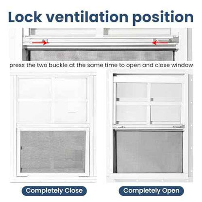 COLORPAPA 2 Pack Shed Windows,12" x 18" Small Sliding Windows,Flush Mount Windows with Tempered Glass and Fiberglass Screen for Shed, Chicken Coop, Playhouse, Household, Garage, Barns (White)