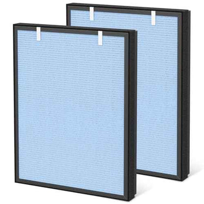 2 Pack HSP002 Replacement Filter Compatible with HATHASPACE HSP002 Smart Air Purifiers, 4-in-1 HEPA and Activated Carbon Filter