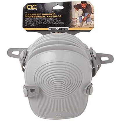CLC Custom Leathercraft 361 Ultraflex Non-Skid Kneepads, Plastic, Grey