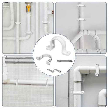 20 Set PVC conduit pipe strap clamps ¥Õ32 MM - SCH 1 IN,Two Hole plastic pipe clips
