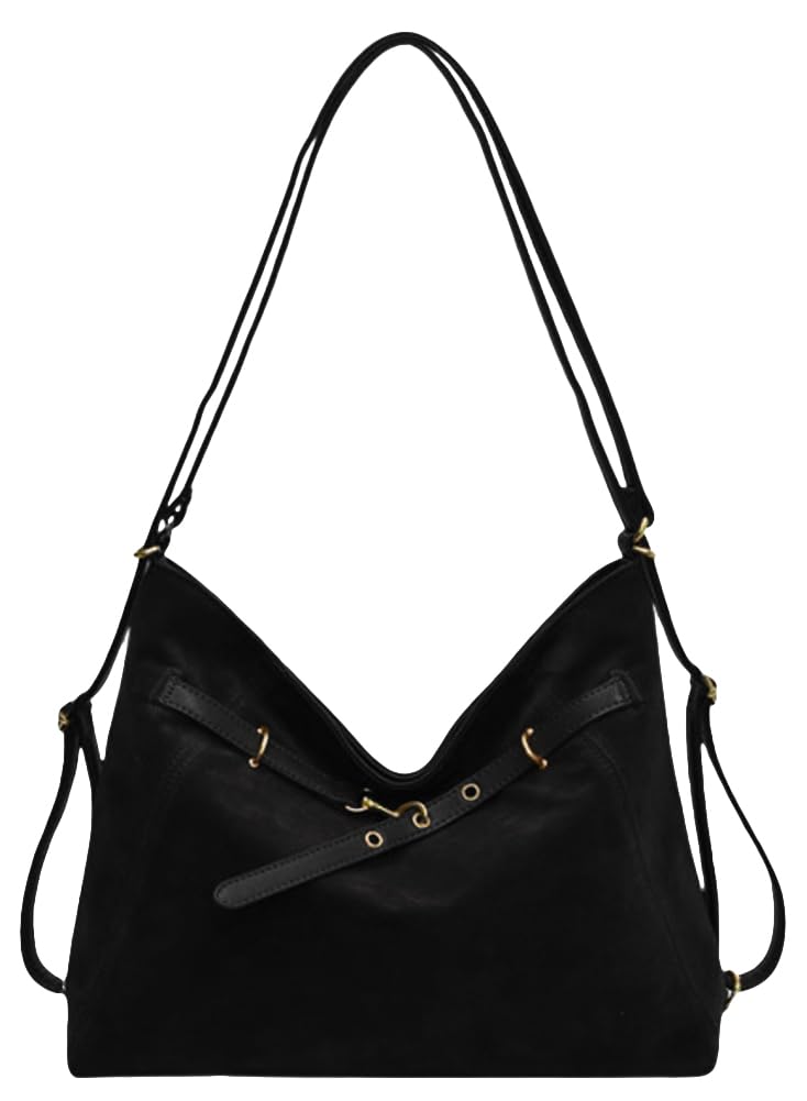 Suede Crossbody Bag 2025 Fall Winter Suede Tote Bag Hobo Purse Casual Shoulder Handbag Large Satchel for Women
