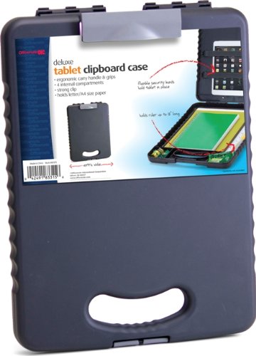 Officemate Letter/A4 Size Deluxe Tablet Clipboard Case, Charcoal (83315)
