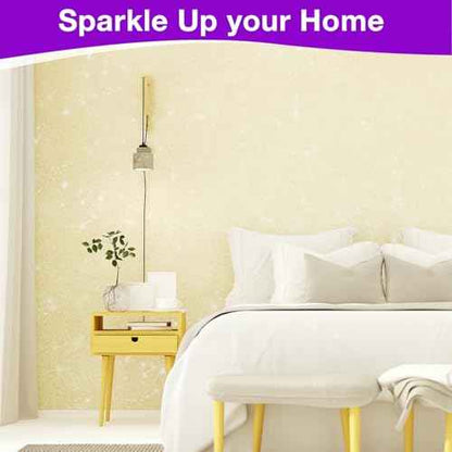 TORC Gold Glitter Paint Additive - Multi-Size Glitter Powder for Acrylic Paint, Walls, Wood Furniture & Crafts (200g/7oz) - Interior/Exterior Use on All Finishes