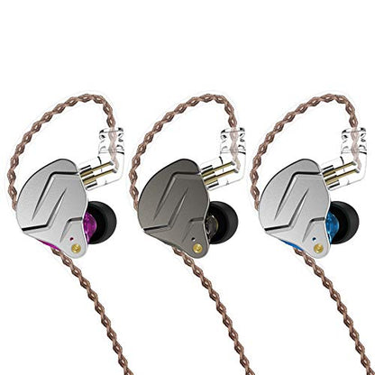 KZ ZSN Pro Dual Drivers 1BA 1DD in Ear Earphones HiFi Power Bass Earbuds Headphones High Clarity Sound Wired Earphones with Detachable Cable for Audiophile Musician