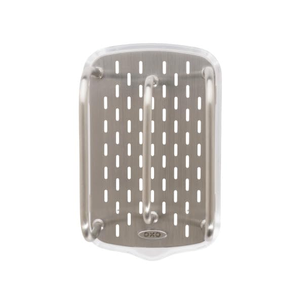 OXO Good Grips Stainless Steel Sponge Holder,Black