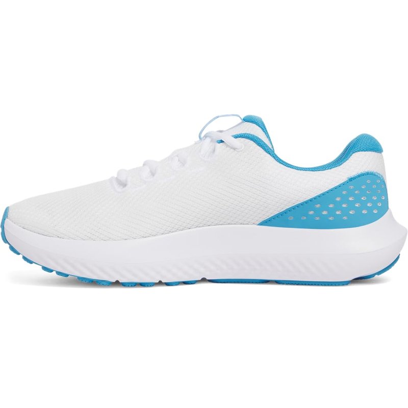 Under Armour Men's Charged Surge 4, (110) White/Ether Blue/Ether Blue, 13.5, US