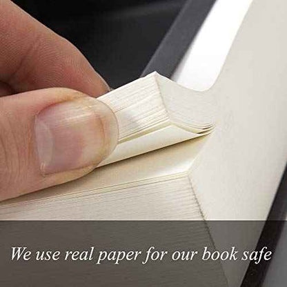 Fake Book Box - Small Safe Box with Combination Lock - Hidden Safe in Plain Sight - Diversion Safes - Secret Safes (Alice) (Large)