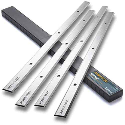 POWERTEC 12-1/2 Inch Planer Blades for Craftsman CMEW320, 21758, Wen PL1252, Porter Cable PC305TP, Delta 22-560, 22-565, TP305, Grizzly G0663, POWERTEC PL1252 Planer, Set of 4 (12803DD)