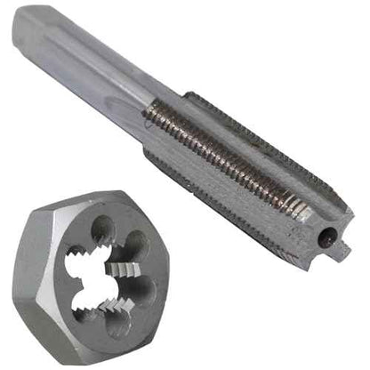 Drill America m14 X 1.5 Tap and Die Kit, HSS Plug Tap and Carbon Hex Die, POUT Series