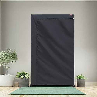 Shelf Cover for Wire Rack and Shelving Unit, 36" W x 14" D x 54" H, Dustproof Two-Way Zipper Design for Easy Access (Black, No Shelves)