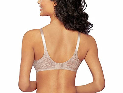 Bali Women's Underwire Bra, Lace 'N Smooth, Lace Full-Coverage Bra with Stay-in-Place Straps