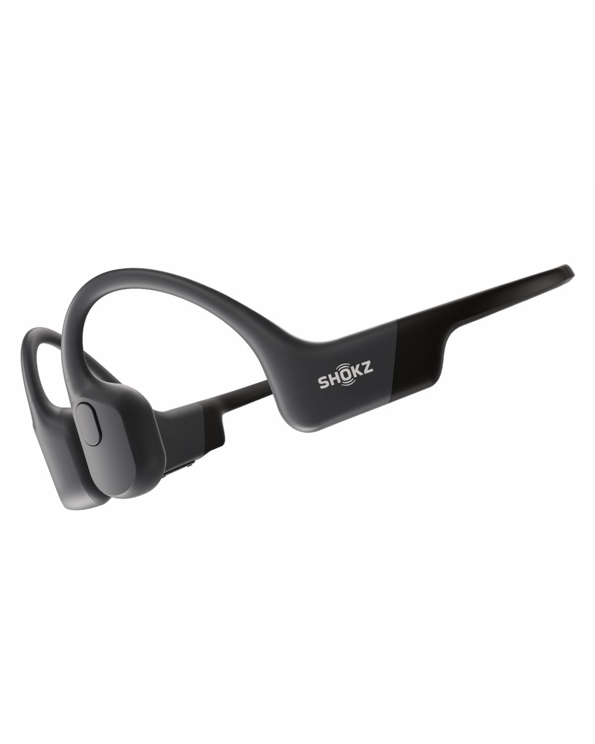 SHOKZ OpenRun Bone Conduction Headphones,Open-Ear Bluetooth Wireless Sport Headphones for Running & Workout,Sweat Resistant, Long 8H Playtime,Mic,Hair Band-Standard-Black