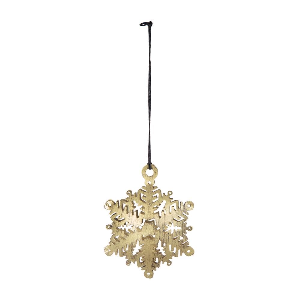 3.5x3.5 Snowflake Hanging Ornament, Hanging Home Decor Accents for Christmas Tree, Holiday Display, Set of 12