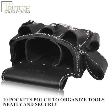 Grain Leather Electrician Tool Pouch | Carpenter Tool Pouch | Electrician Pouch | Electric Tool Bag | Electrician Bag | Leather Tool Belt