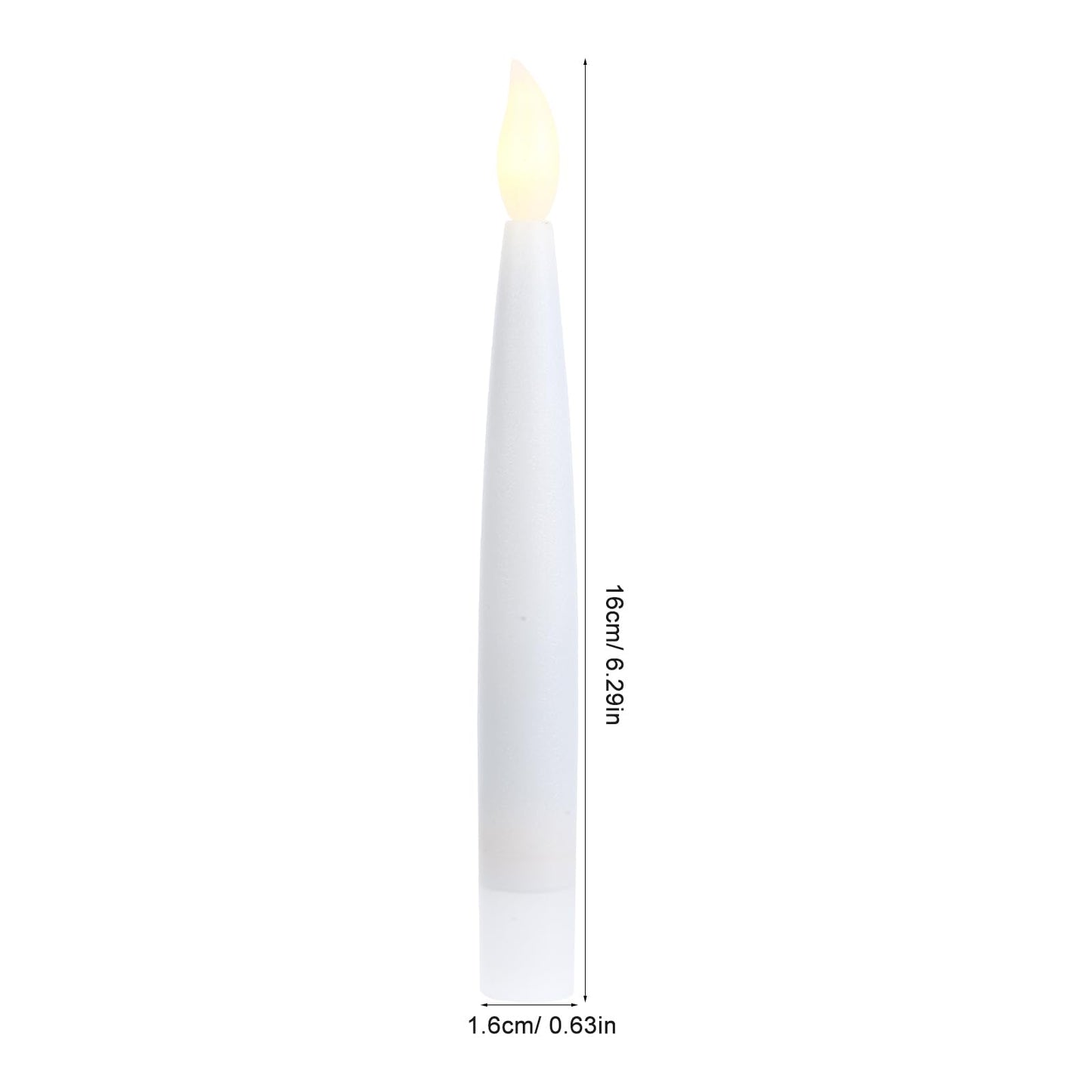 Angoily 12 Pcs Flameless Led Taper Candles Battery Operated Christmas Tree Lights Electric Fake Candles for Holiday Home Garden Wedding Parties Decor Includes Clips Fishing Line, Warm Led Lights
