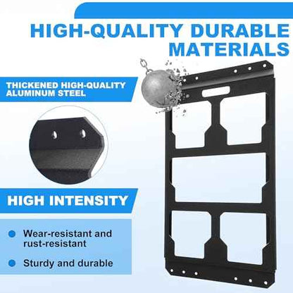 Mounting Plate Compatible with Milwaukee/Packout Toolbox Aluminum Steel Mounting Base Storage Toolbox on Wall or Floor(Half Plate)