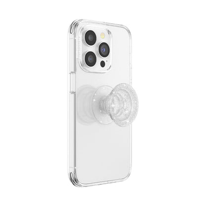 PopSockets Phone Grip for MagSafe with Kickstand, Magnetic Stand, Swappable Top, Secure Hold for iPhone MagSafe Cases, Phone & Tablet Grip - Clear