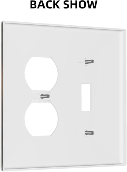 Decorative Art Light Switch Covers Wizard’s Hat & Spellbooks 2 Gang Single Toggle Duplex Combination Electrical Faceplate Switchplate Wall Plate for Home Decor