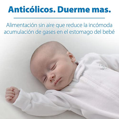 Dr. Brown's Natural Flow Anti-Colic Options+ Narrow Baby Bottle, 2 oz/60 mL, with Preemie Flow Nipple, 0m+, 4 Pack