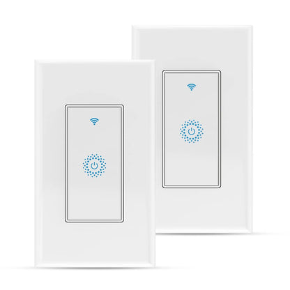 Milfra Smart Light Switch Single-Pole,Smart Switch 2024 New Model 10A,Compatible with Alexa, Siri and Assistant,Voice and Remote Control,Neutral Wire Required,No Hub Required