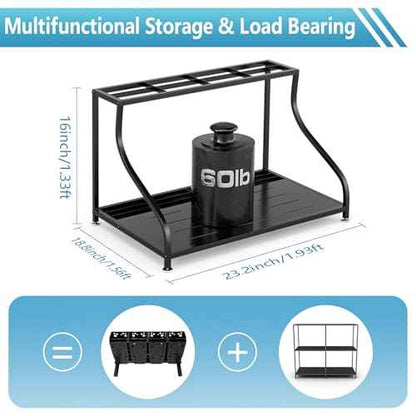 Ski Storage Rack-Holder Garage - Freestanding Ski Equipment Organizer Ski Boot Snowboard Rack Stand Snow Gear Storage