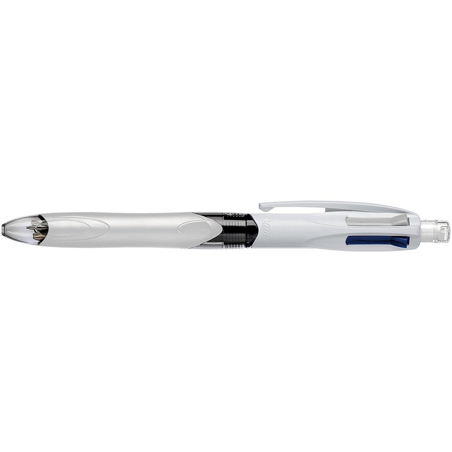 BIC 4 Colours Multifunctional Ballpoint Pen and HB Pencil Combo - Set of 12 - All in One Writing Instrument with Built in Eraser