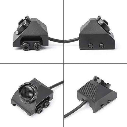Remote Pressure Switch, Tactical Flashlight Weapon Light Switch with SF Plug for M300 M600 Scout Light, Aluminium Alloy Switch Fit for 20mm Picatinny Rail (S-BK)