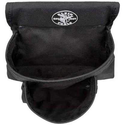 Klein Tools 5702 Tool Pouch, PowerLine Series Utility Pouch Fits Tool Belts up to 2.5-Inch, Strong Rivet Reinforced Stitching, 2-Pocket