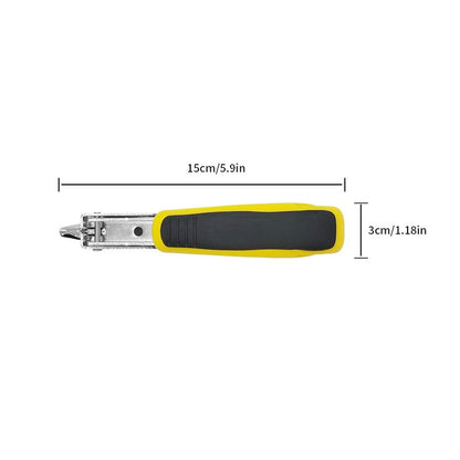 Staple Remover, Staple Puller Tool, Upholstery and Construction Heavy Duty Staple Remover, Strength Staple Puller Removing All Kinds of Staples(Yellow)