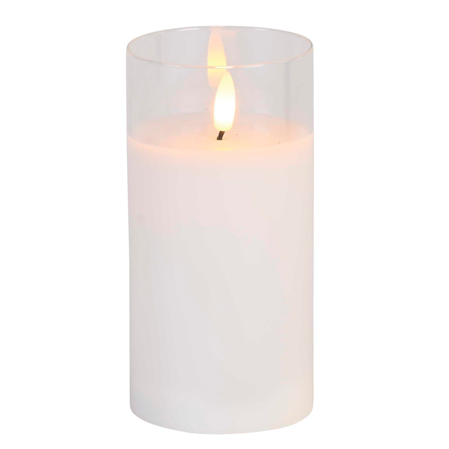 Dicksons DPGC-06-100WH Woman of God I Know that I Can Do All Things White 6 x 3 Glass Encouraging Flameless LED Candle