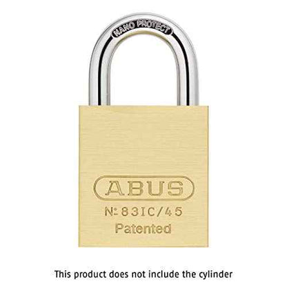 ABUS 83IC/45 Small Format Interchangeable Core Padlock - Core/Cylinder Not Included