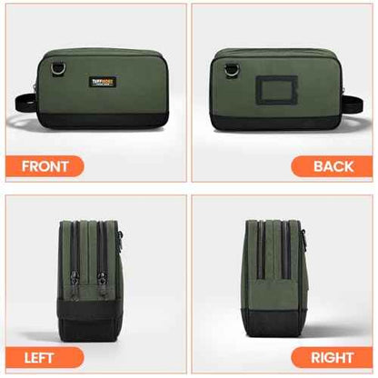 Tool Bag, Dual Compartment Storage Pouch (Gray)