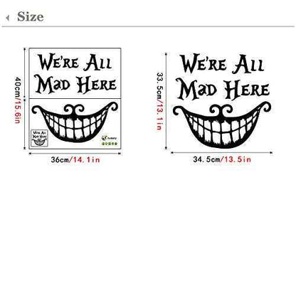 Halloween ¡®Smiling Face¡¯ Thriller Wall Decals Cool Wall Sticker for Bedroom Living Room Home Decoration Party Wall Art Decor