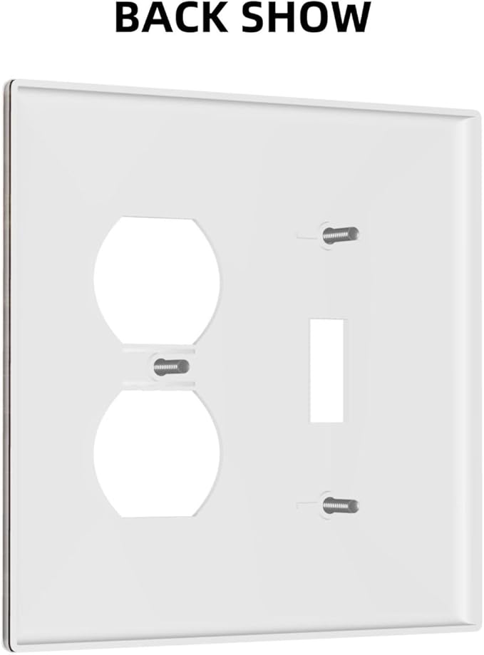Decorative Art Light Switch Covers Nautical Rustic Star Emblem 2 Gang Single Toggle Duplex Combination Electrical Faceplate Switchplate Wall Plate for Home Decor