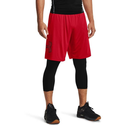Under Armour Men's Tech Graphic 10" Shorts, Red (601)/Black, Small