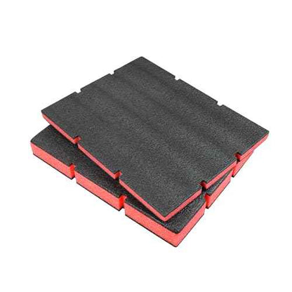 48-22-8452 Packout Foam Tool Organizer Inserts Compatible with Milwau-kee 48-22-8442 and 48-22-84432 Drawer Boxes,2 Pack Black/Red