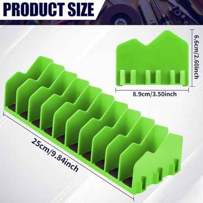 Plier Rack, 4 Pack Tool Drawer Organizer with Non-Slip Rubber Base, 10 Slot Pliers Tool Organizers for Toolboxes