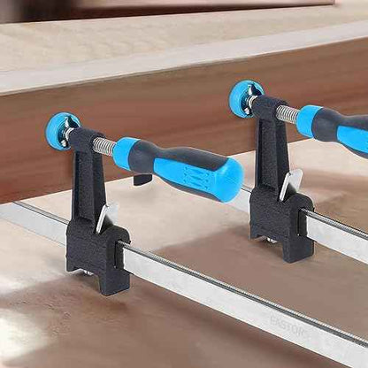 Bar Clamps for Woodworking 36 Inch,4 Pack Wood Clamps Adjustable and Release Quickly,Woodworking Clamps Throat Depth 2.5 Inch,Serrated Steel Rail,Bar Clamps Force 600 Lbs